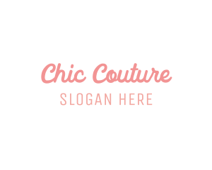 Minimalist Cursive Wordmark logo design