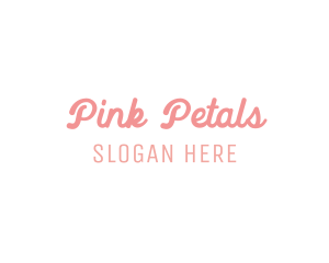 Minimalist Cursive Wordmark logo design