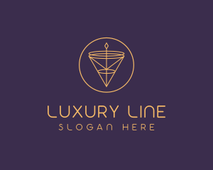 Luxurious Cone Pendant logo design