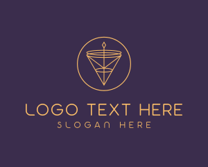 Luxury - Luxurious Cone Pendant logo design
