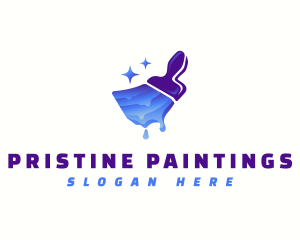 Paint Brush Painter logo design