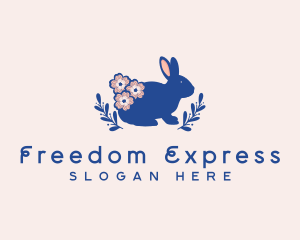 Flower Garden Rabbit logo design