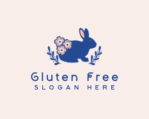 Flower Garden Rabbit logo design