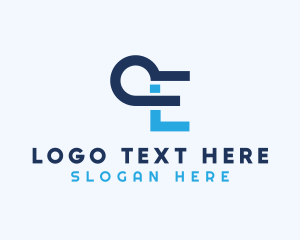 Technology Loop Letter E logo