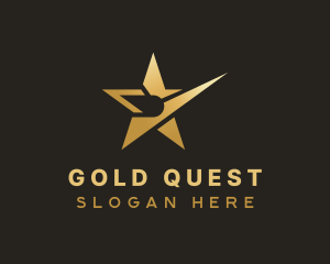 Gold Star Business logo design