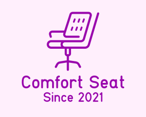 Purple Recliner Chair logo design