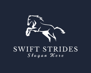 Running Stallion Horse logo