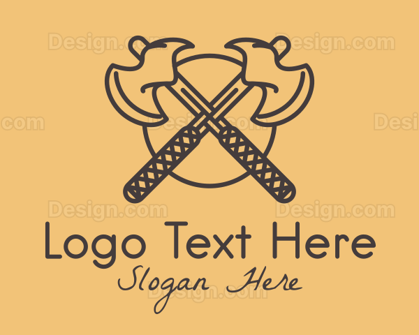 Medieval Battle Axe Logo