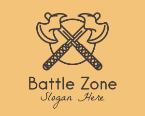 Medieval Battle Axe logo design