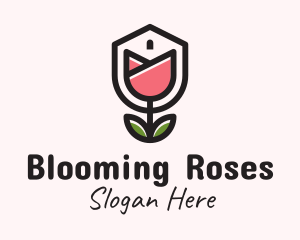 House Rose Gardening logo design