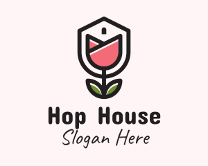 House Rose Gardening logo design