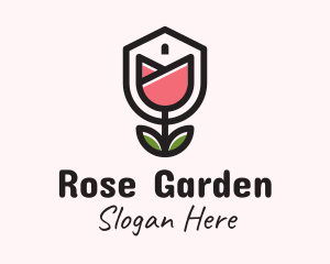 House Rose Gardening logo design