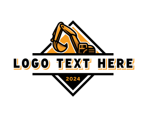 Industrial Excavator Machinery Logo