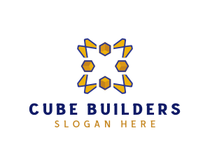 Cube Star Engineer logo design