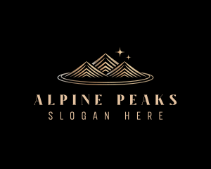 Premium Mountain Peak logo design