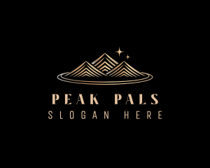 Premium Mountain Peak logo design