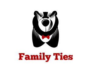 Big Bear & Bowtie logo design