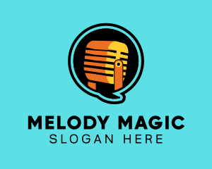 Audio Mic Podcast Logo