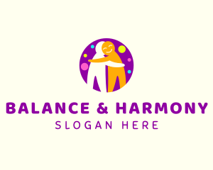 Colorful People Hug logo design