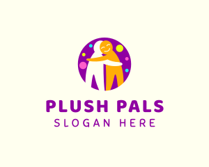 Colorful People Hug logo design