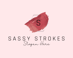 Beauty Makeup Brush Stroke logo