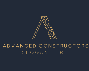 Upscale Brand Letter A logo design