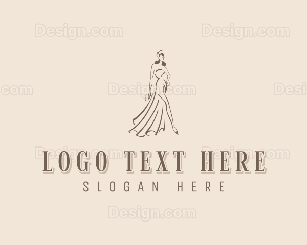 Gown Dressmaker Boutique Logo