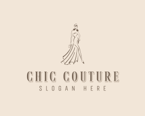 Gown Dressmaker Boutique logo design