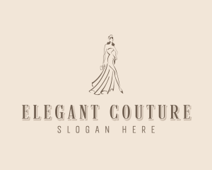 Gown Dressmaker Boutique logo design