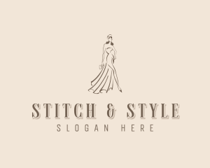 Gown Dressmaker Boutique logo design