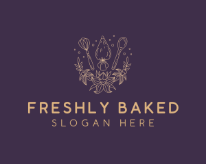 Floral Patisserie Bakery logo design