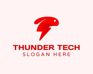 Thunder Rabbit Pet logo design