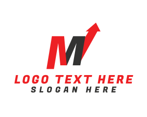 Logistics Letter M Arrow logo