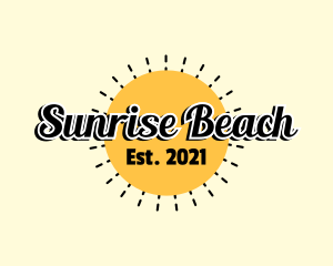 Sunny Summer Text logo