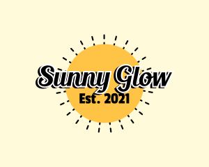 Sunny Summer Text logo