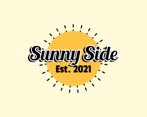 Sunny Summer Text logo design