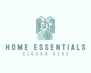 Home Builder Blueprint logo design