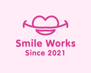 Heart Lip Smile logo design