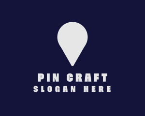 Location Pin Travel logo design