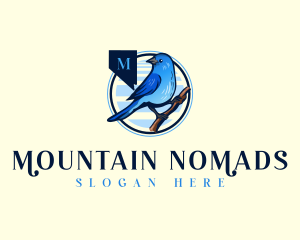 Mountain Bluebird Nevada logo design