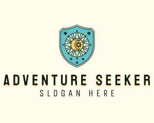 Adventure Traveler Compass logo design