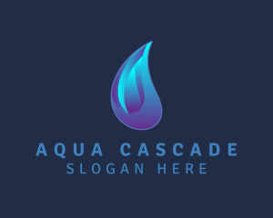 Aqua Water Droplet  logo design