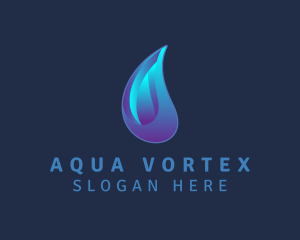 Aqua Water Droplet  logo design