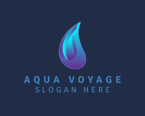 Aqua Water Droplet  logo design