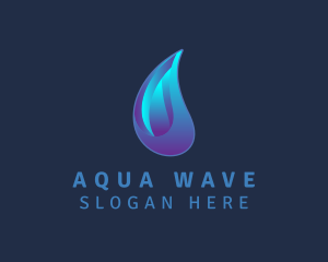 Aqua Water Droplet  logo design