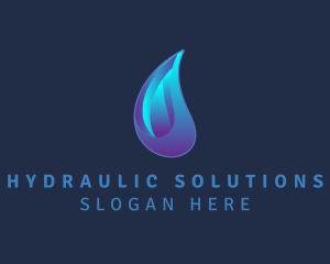 Aqua Water Droplet  logo design