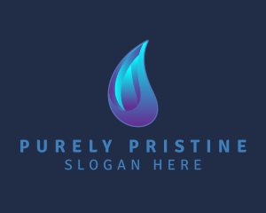 Aqua Water Droplet  logo design