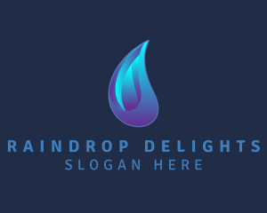 Aqua Water Droplet  logo design