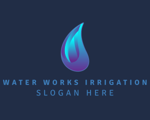 Aqua Water Droplet  logo design