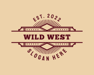 Western Pub Saloon logo design